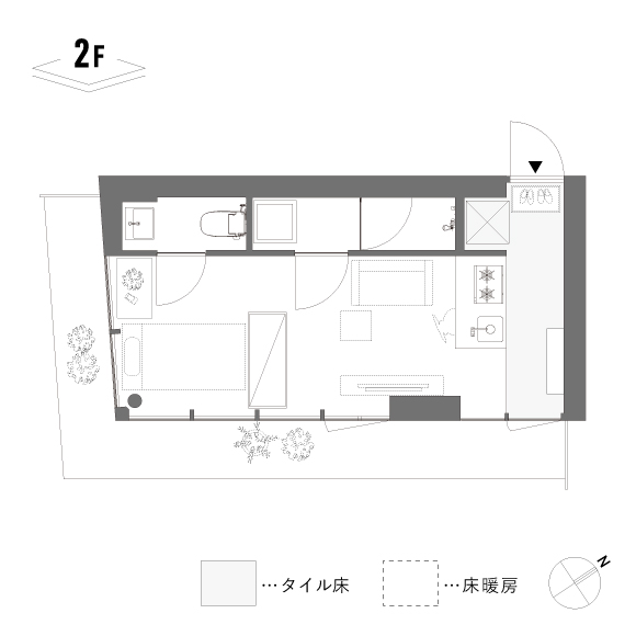 KAJITA APARTMENTS 201の間取り