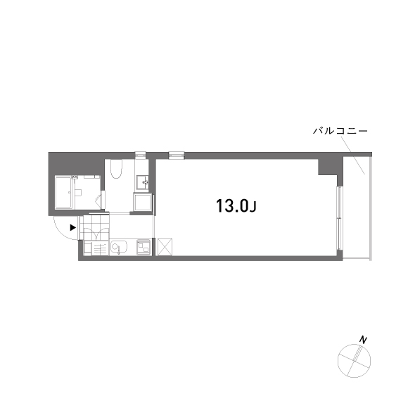 A-FLAT 34.67㎡の間取り図
