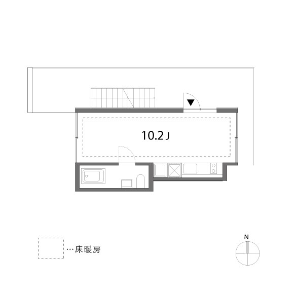 LINO 25.14㎡の間取り図