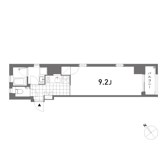 ソフィア・スクエア銀座 32.56㎡の間取り図
