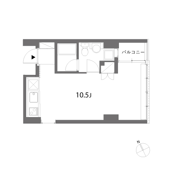 bambu 28.42㎡の間取り図