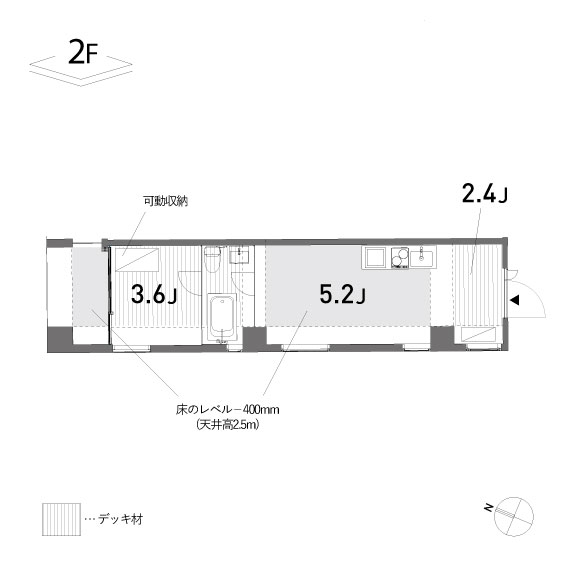 blanco cubo 27.27㎡の間取り図