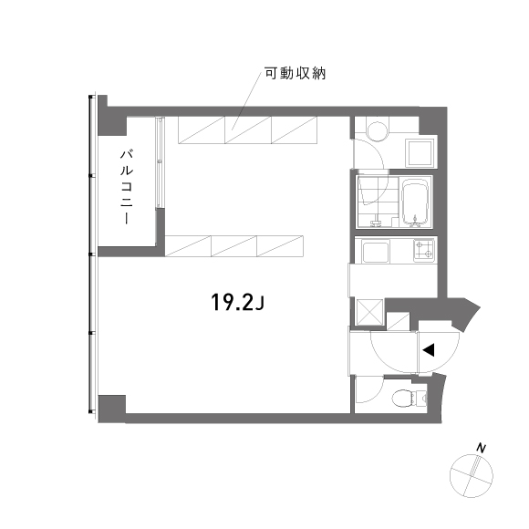 ilusa 45.97㎡の間取り図