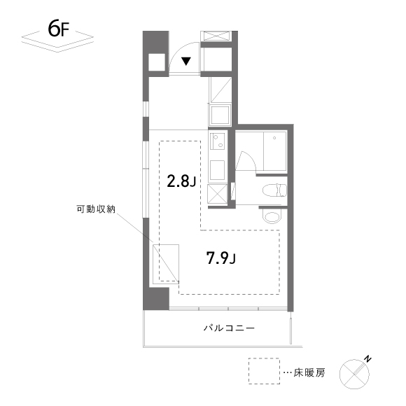 Keyaki House 30.49㎡の間取り図