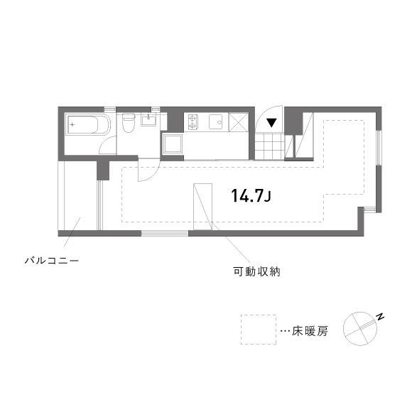 schirmberg 40.04㎡の間取り図