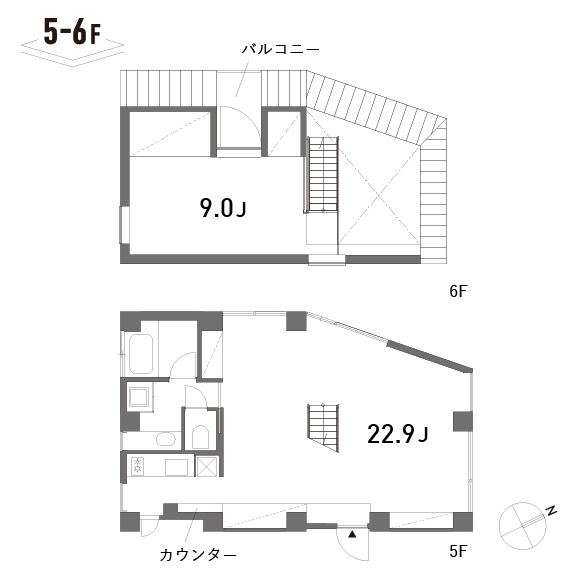 aobadai .hillz 77.48㎡の間取り図