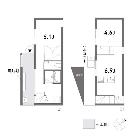 MAISON K（2期） 54.03㎡の間取り図