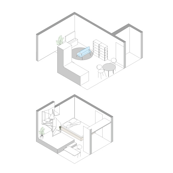 COLLAGE HOUSE 104の間取り