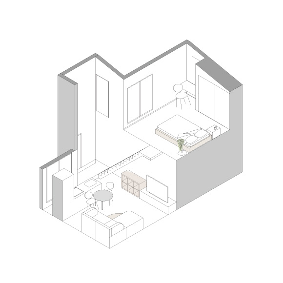 COLLAGE  HOUSE 202の間取り