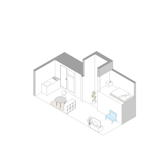 COLLAGE  HOUSE 204の間取り