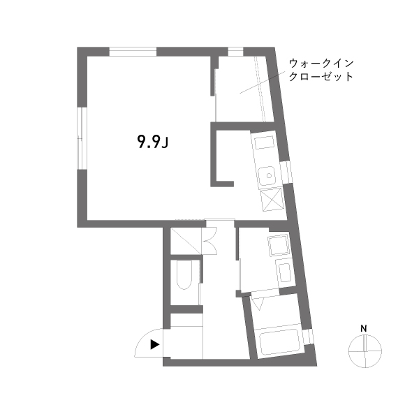 HOUSE FUKUO 36.74㎡の間取り図