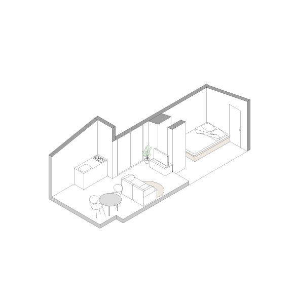 COLLAGE  HOUSE 304の間取り