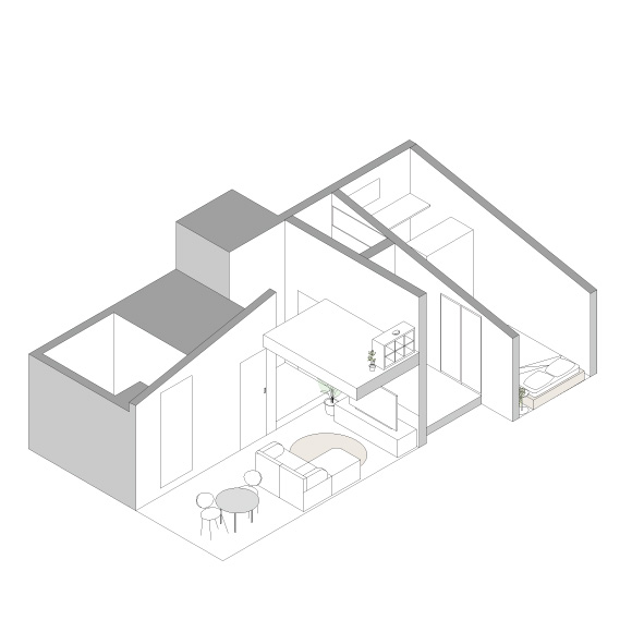 COLLAGE  HOUSE 302の間取り