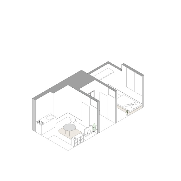 COLLAGE  HOUSE 106の間取り