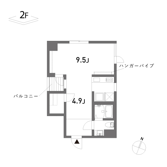 (仮称)本蓮沼プロジェクト 37.03㎡の間取り図