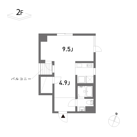 (仮称)本蓮沼プロジェクト 37.03㎡の間取り図