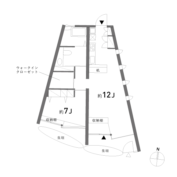 RADIAN 60㎡の間取り図