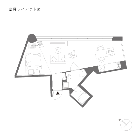 GROVE 302の間取り