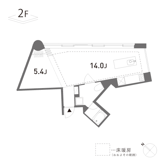 GROVE 43.41㎡の間取り図