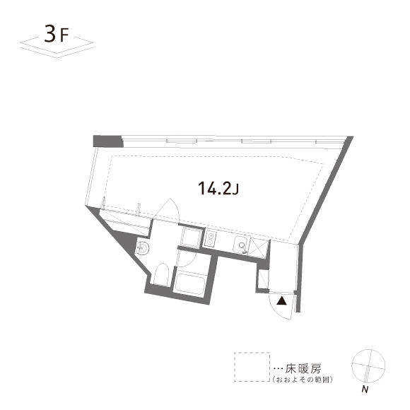GROVE　204 33.73㎡の間取り図