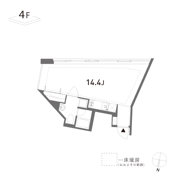 GROVE　204 33.97㎡の間取り図