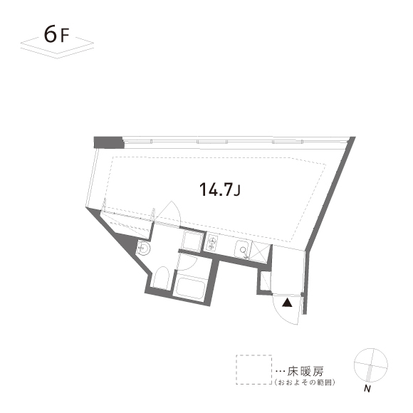 GROVE　204 34.41㎡の間取り図