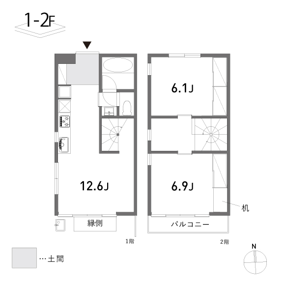 The Orchard Yahata 67.06㎡の間取り図