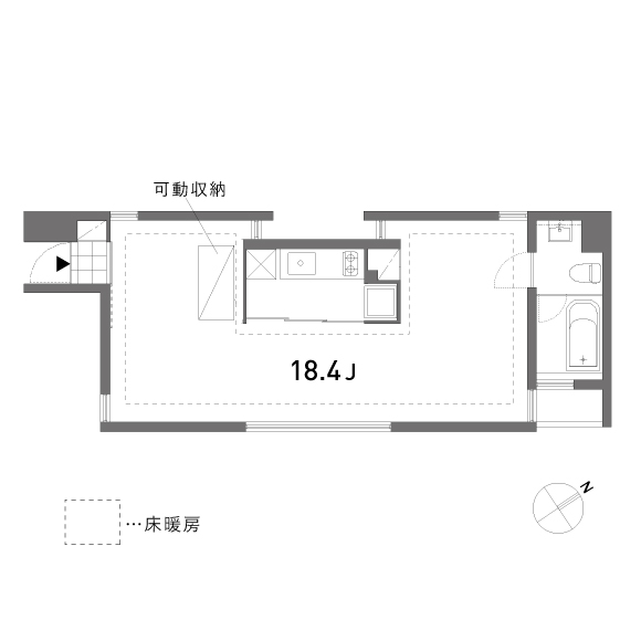 schirmberg 46.21㎡の間取り図