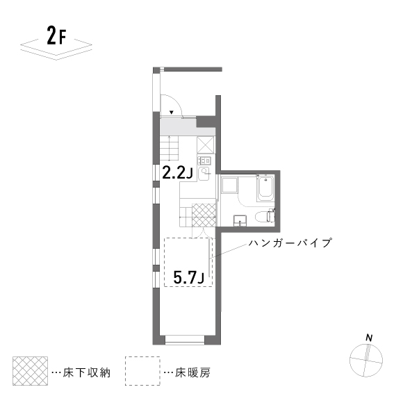 荘 26.15㎡の間取り図