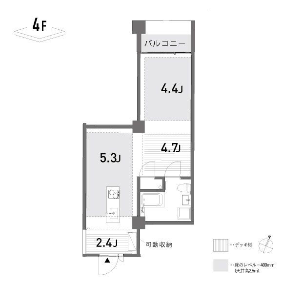 blanco cubo 40.23㎡の間取り図