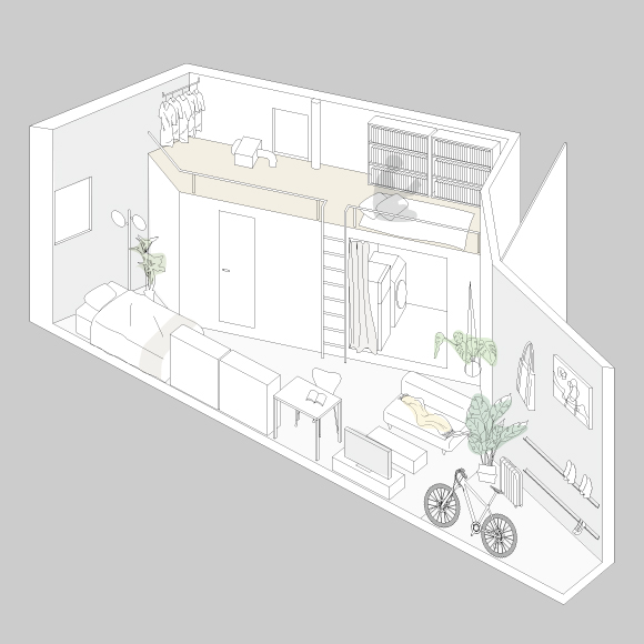 SAKAMURA HOUSE 401の間取り