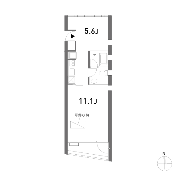KAFKA HAUS 42.77㎡の間取り図