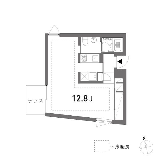 L 37.33㎡の間取り図