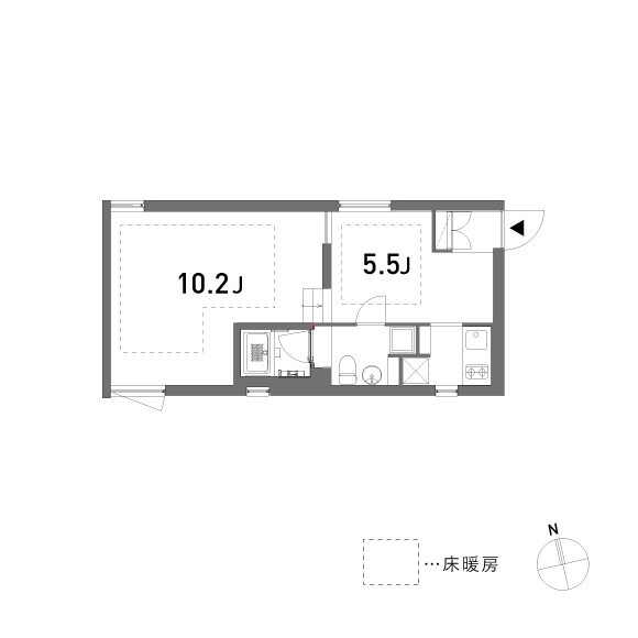 L 39.13㎡の間取り図