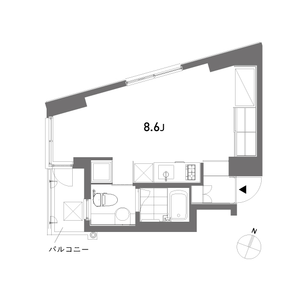 VENTO 28.78㎡の間取り図