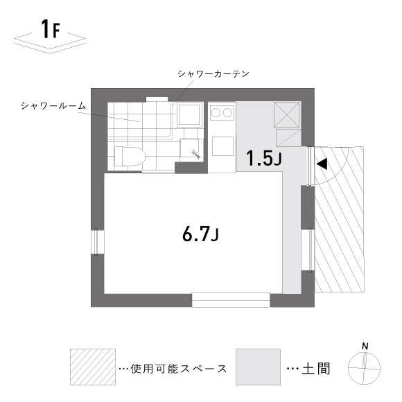 QCO 20.24㎡の間取り図