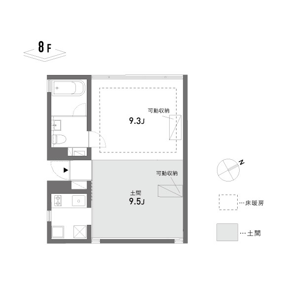 schirmberg 46.41㎡の間取り図