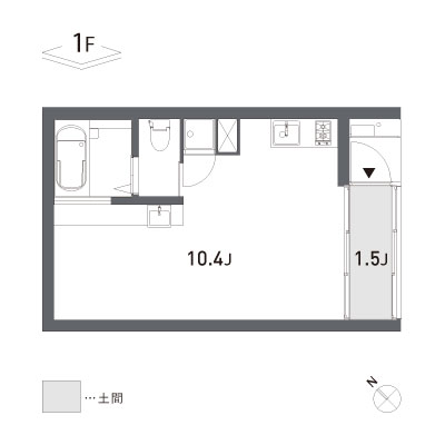 al domino 30.81㎡の間取り図