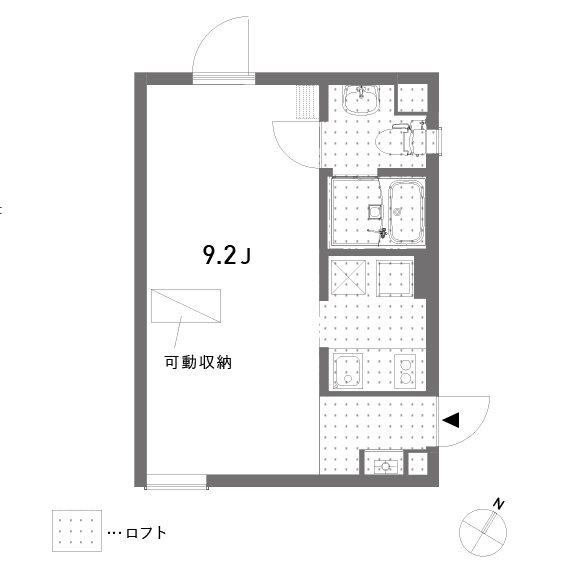 apartments F2 105の間取り