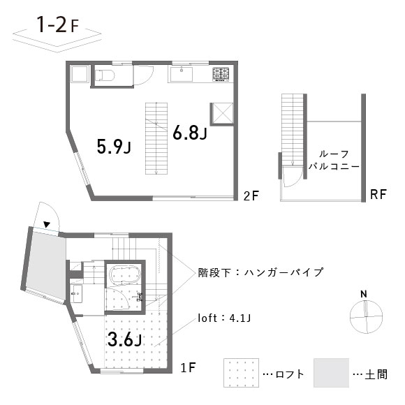 さくらこみち 51.18㎡㎡の間取り図