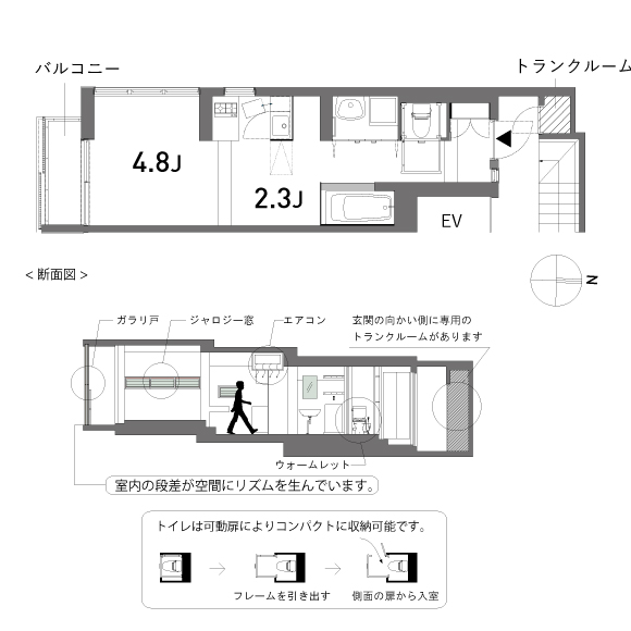 Scaletta 26.5㎡の間取り図