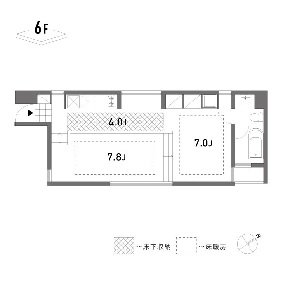 schirmberg 47.80㎡の間取り図