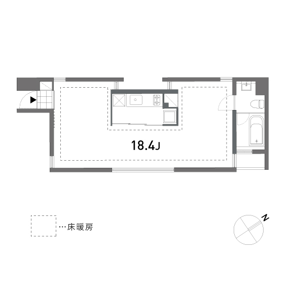 schirmberg 46.21㎡の間取り図