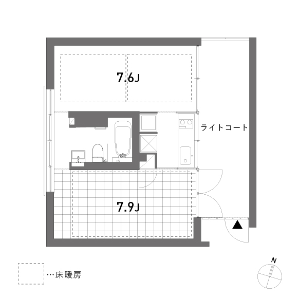 thyme 39.00㎡の間取り図